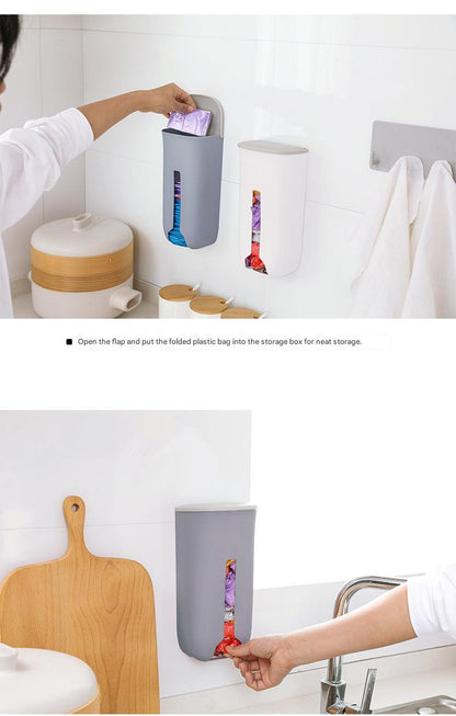Plastic trash storage box for easy access