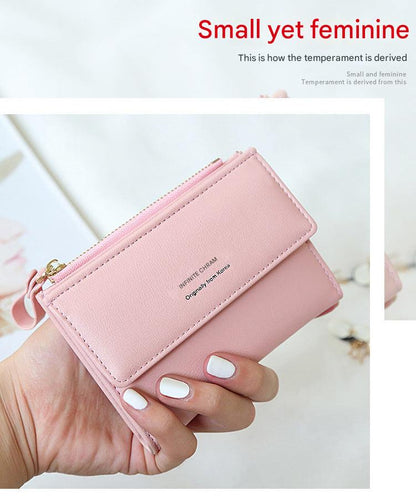 Stylish women's wallet with two-fold design