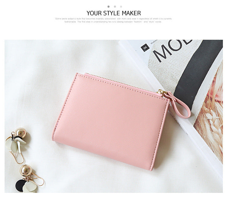 Elegant light green RFID-blocking wallet