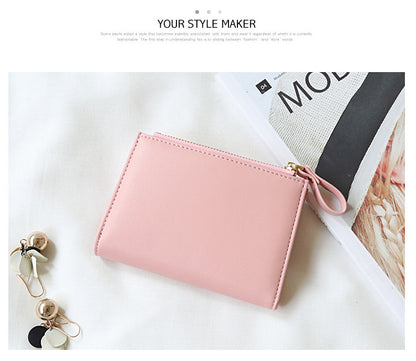Elegant light green RFID-blocking wallet