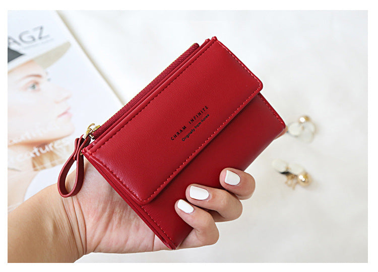 Stylish women's wallet with two-fold design