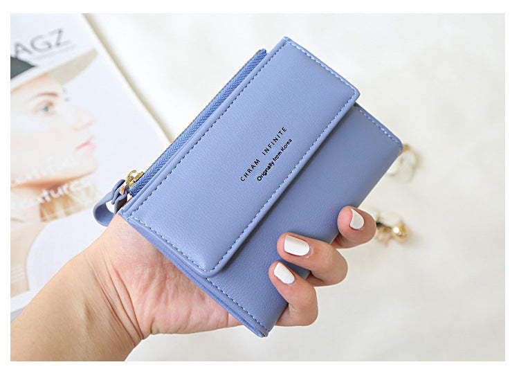 Elegant light green RFID-blocking wallet