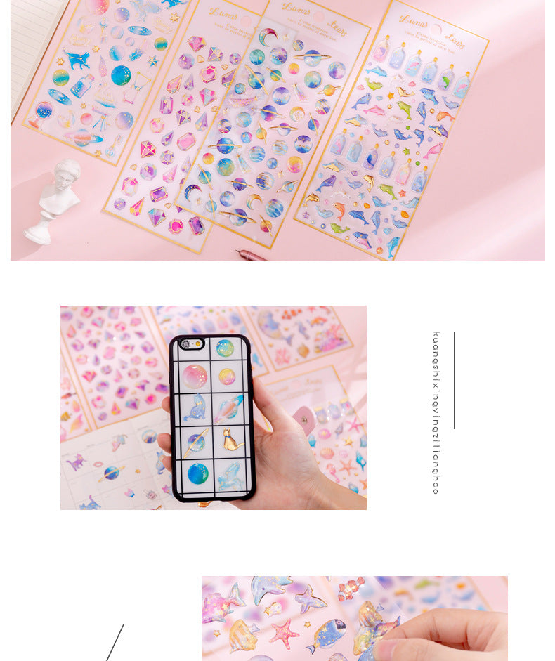 multicolored playful sticker design image
