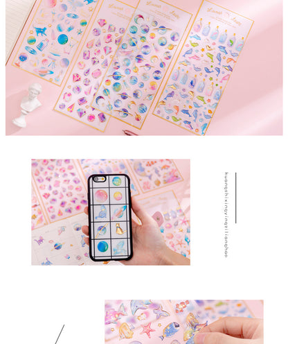 multicolored playful sticker design image