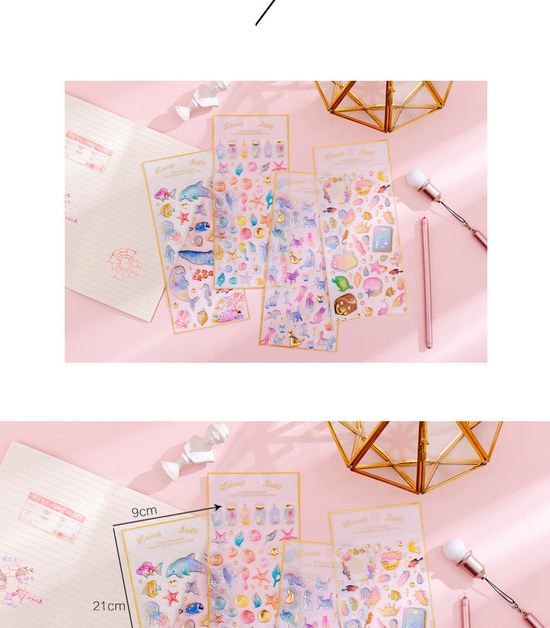 kids crafting sticker collection image