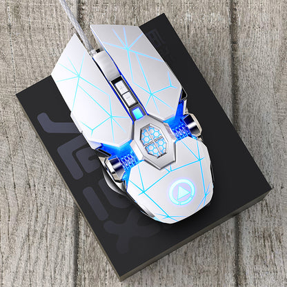 Ergonomic Gaming Mouse with 3200 DPI – USB Wired, 7 Programmable Buttons, RGB Lighting, Silent Clicks – Ideal for Gamers & Professionals