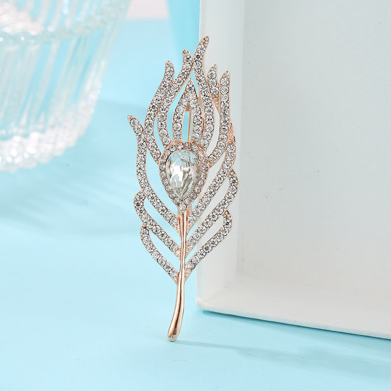 Unisex floral pin for clothing decoration