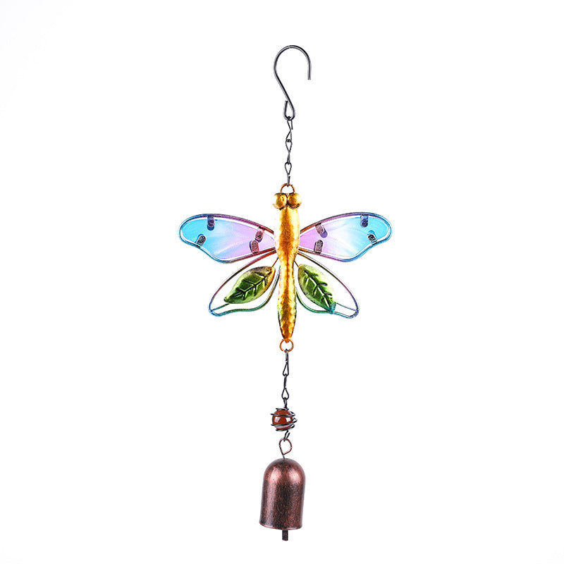Wind chime producing melodic sounds outdoors