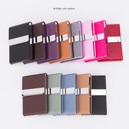 Weaved blue business card holder