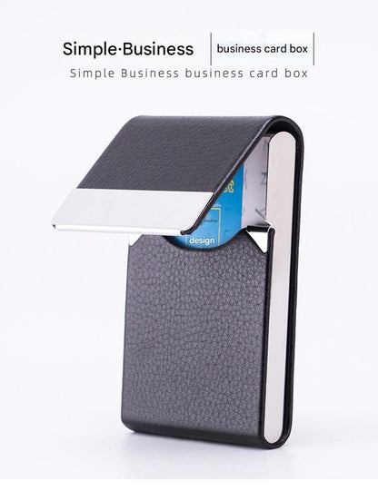 Weaved green business card holder