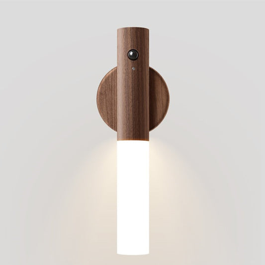 Rechargeable LED lamp in hallway