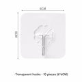 Transparent Hooks [Pack of 10] (Pack of 2)
