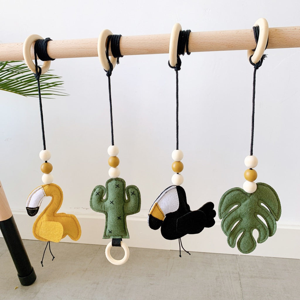 colorful felt cartoon gym decorations for kids room