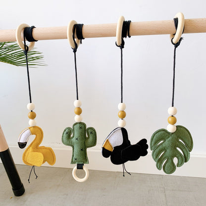 colorful felt cartoon gym decorations for kids room