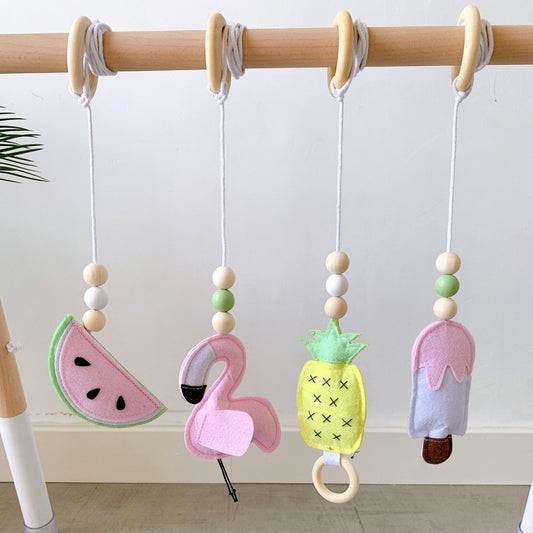 soft felt decoration for active playroom
