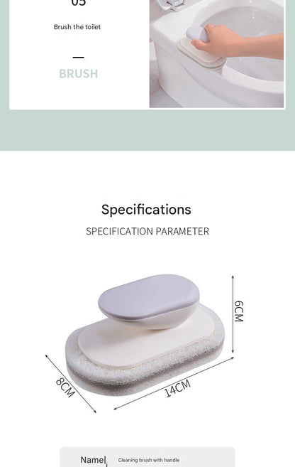 Cleaning brush with ergonomic grip design for comfort