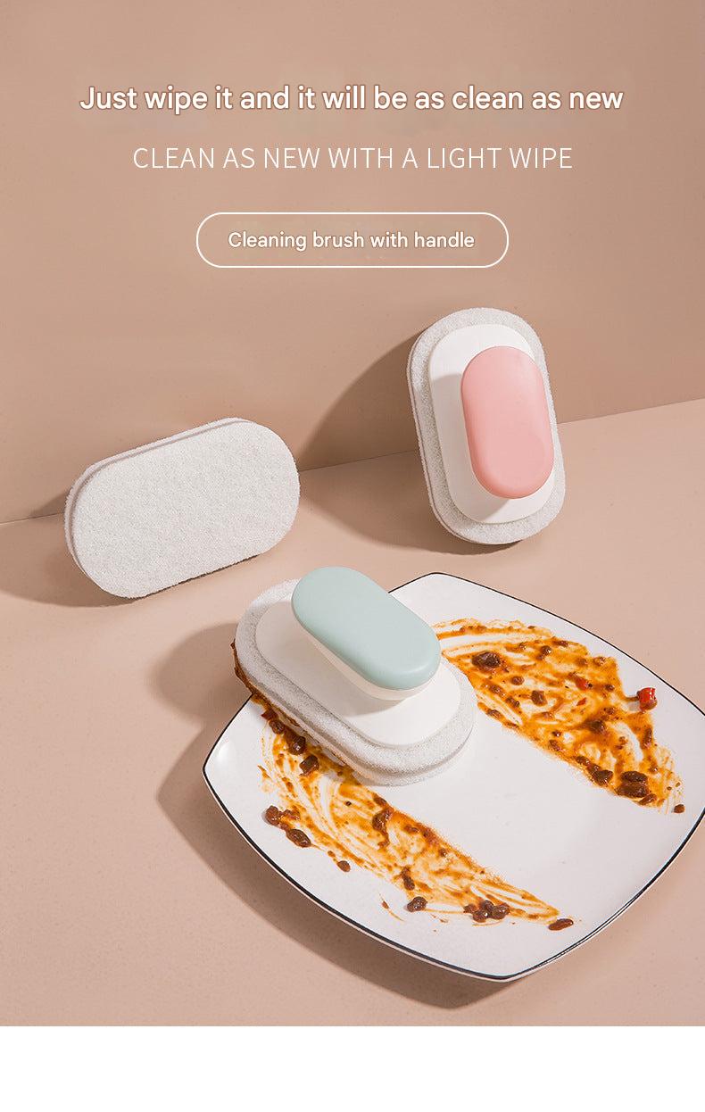 Cleaning brush with ergonomic grip design for comfort