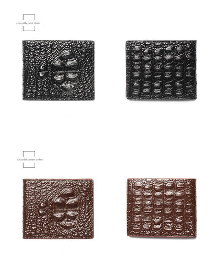 PU leather men's wallet in black - image 4