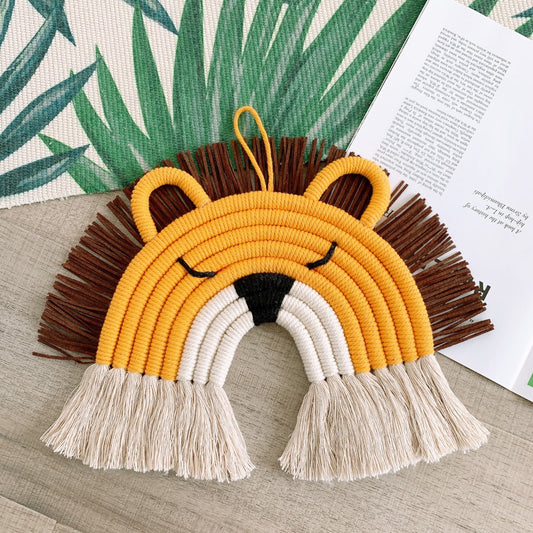 Whimsical animal wall hanging for kids