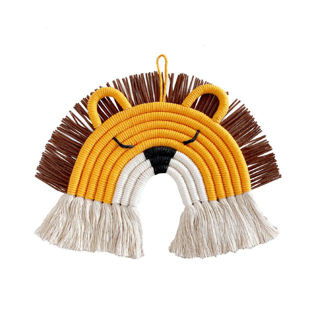 Whimsical animal wall hanging for kids
