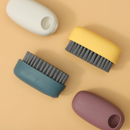 Blue cleaning brush for laundry and shoes