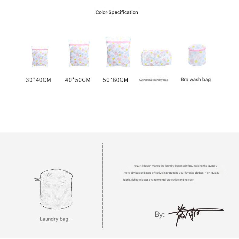 Durable cartoon print laundry bag 8