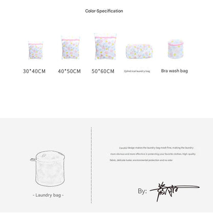 Durable cartoon print laundry bag 8