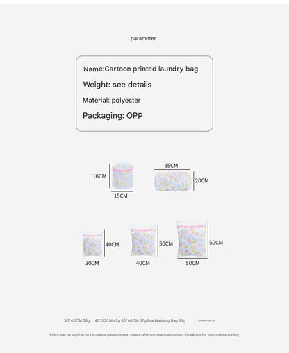 Durable cartoon print laundry bag 6