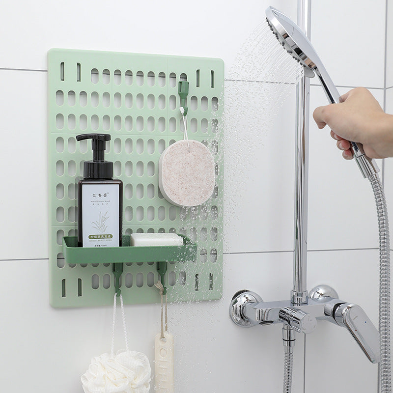 stylish bathroom wall rack organizer