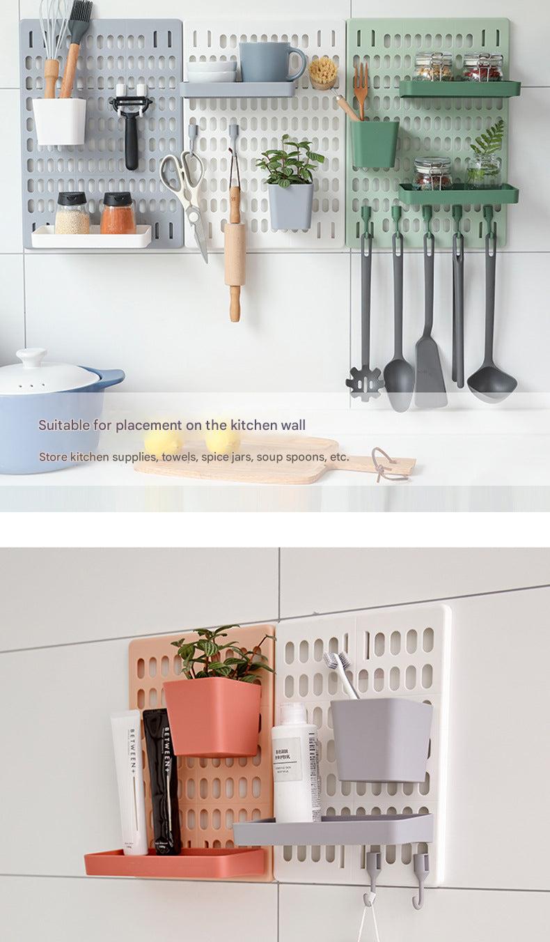 multi-color wall storage options