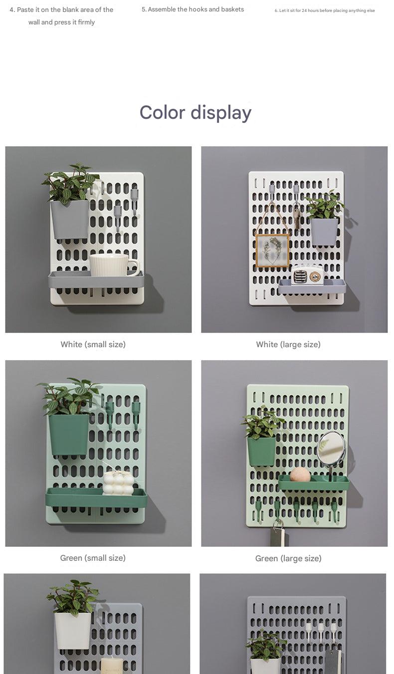 white wall-mounted storage for modern decor