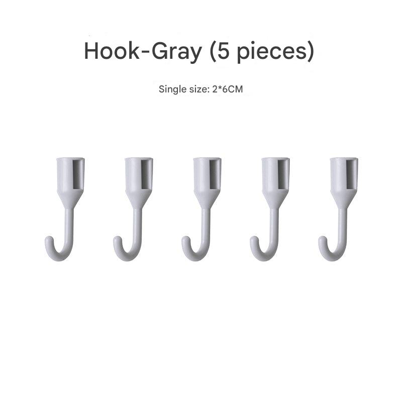 wall-mounted storage rack gray design