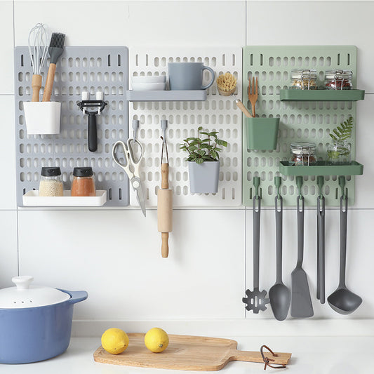 white wall-mounted storage for modern decor