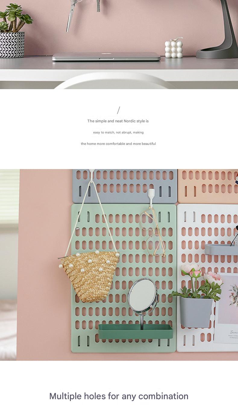 white wall-mounted storage for modern decor