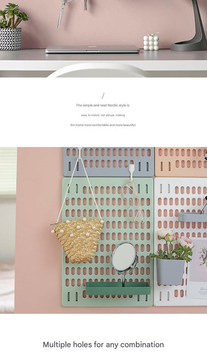 white wall-mounted storage for modern decor