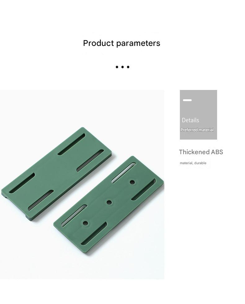 installation image of power strip holder on wall