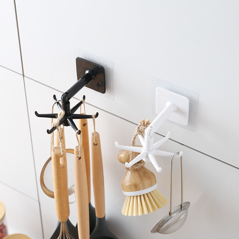 Close-up of kitchen hook with utensils