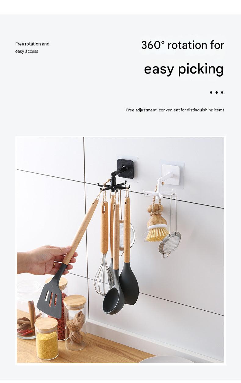 Bathroom hook holding accessories