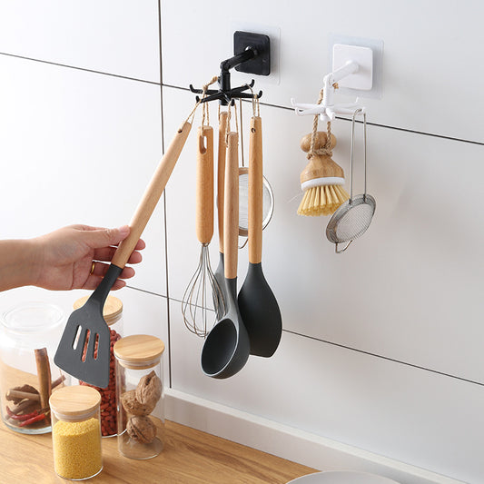 Bathroom hook holding accessories