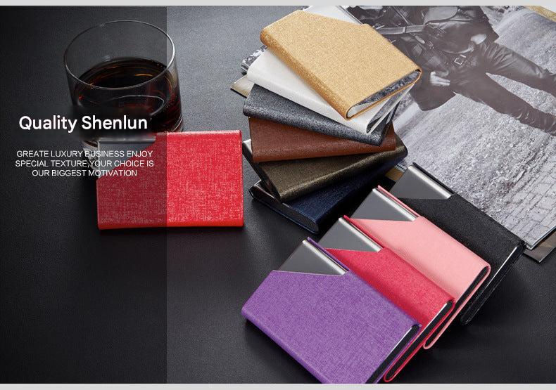 Stylish PU leather card holder