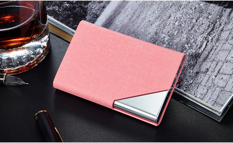 Elegant business card holder in black