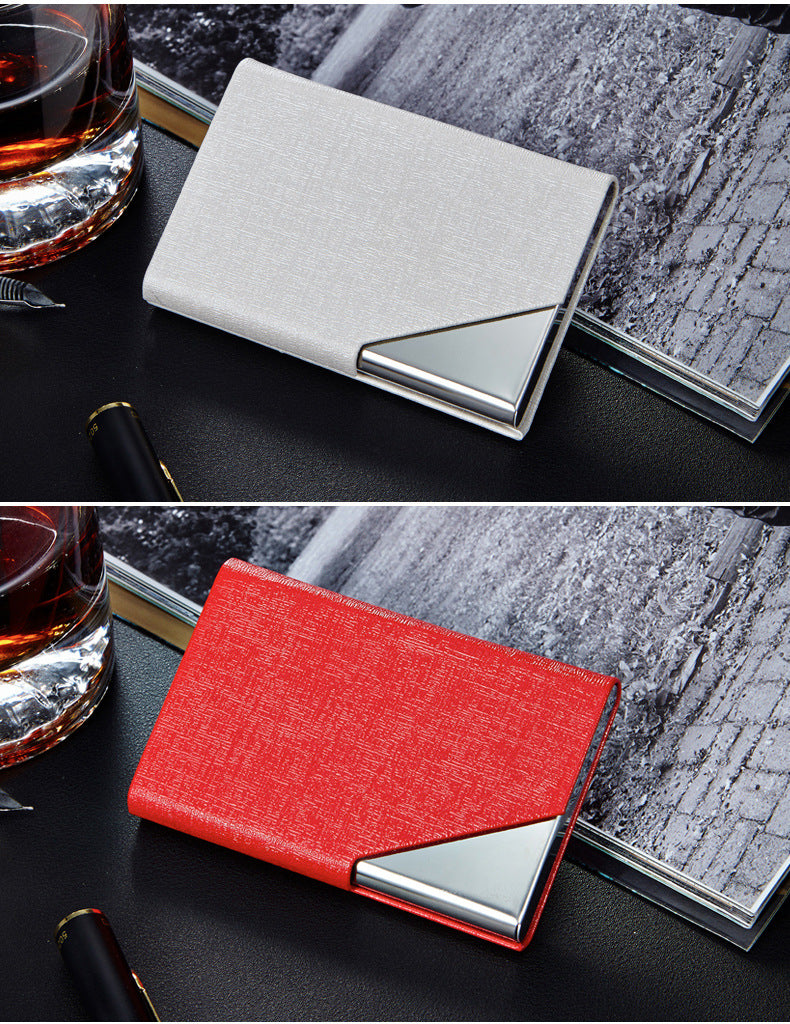 Business card holder with logo customization