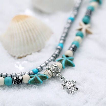 fashion accessory anklet with ocean motifs