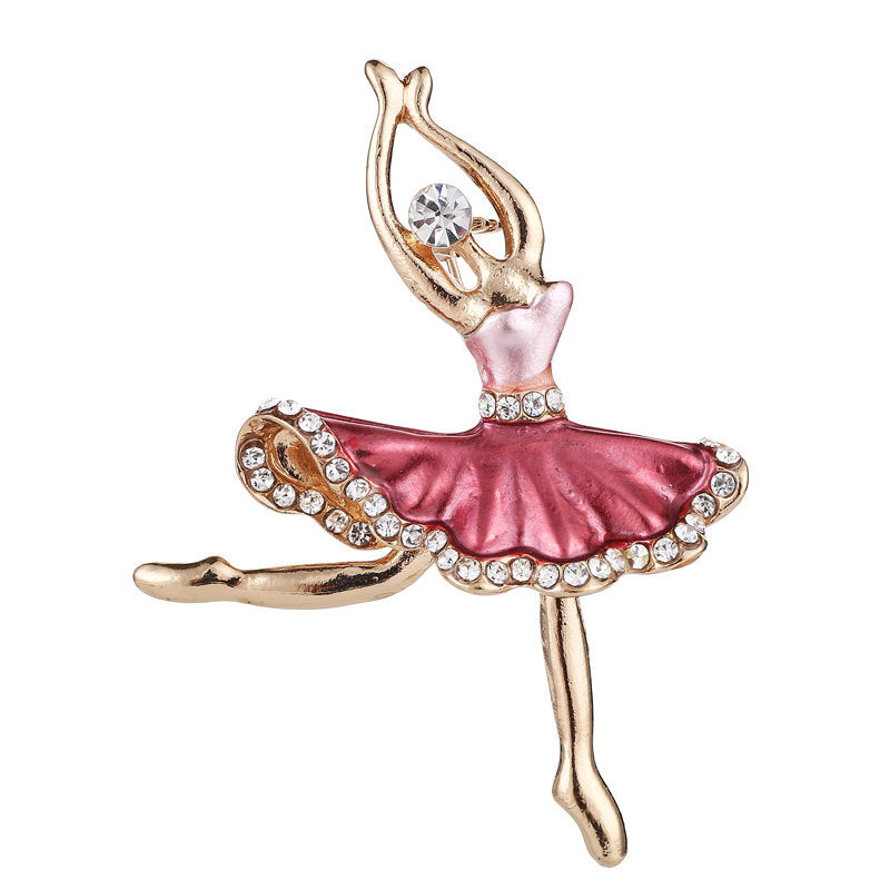 Stylish girls brooch in pink 4