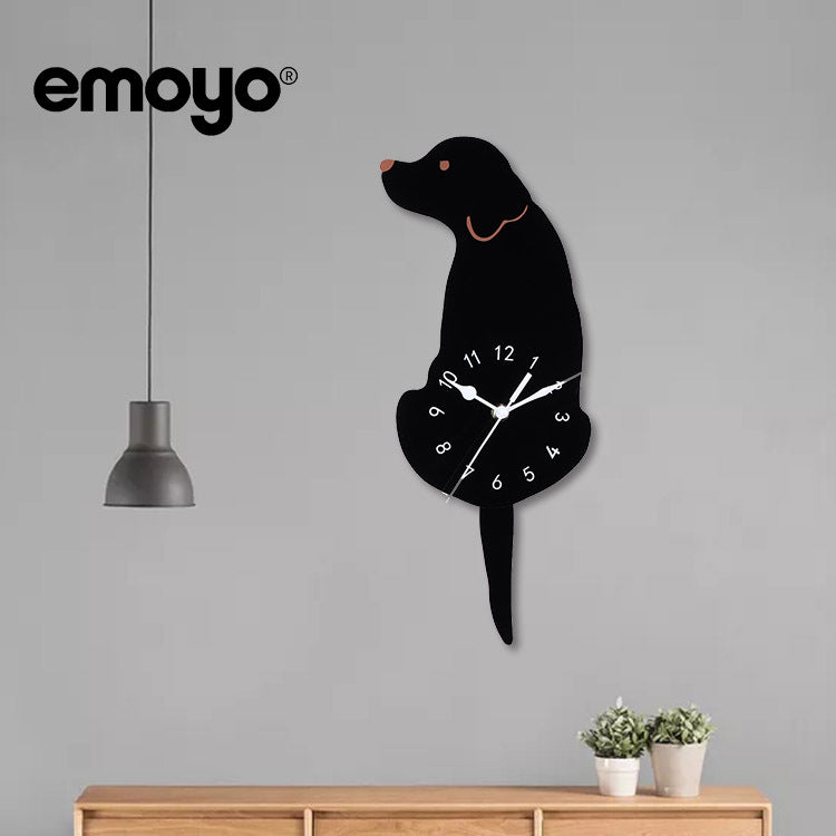 Cute kids clock with swinging tail feature