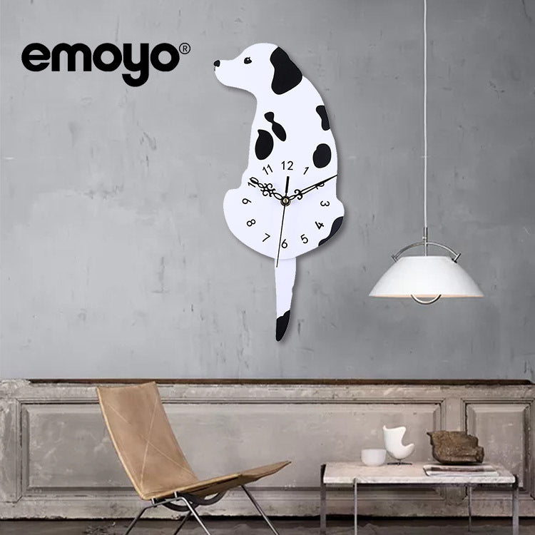 Adorable dog clock for learning time