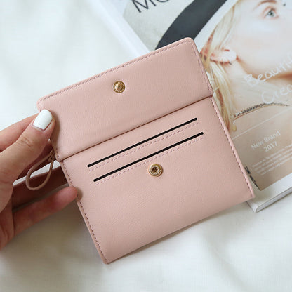Stylish women's wallet with two-fold design