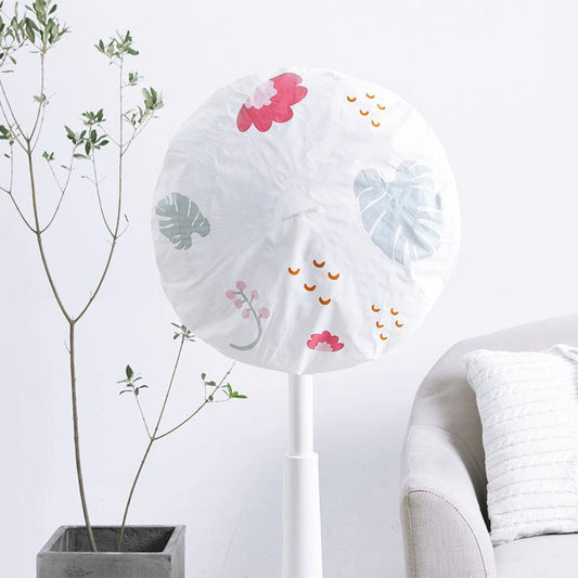 Stylish PEVA dust cover for floor fan - green house design