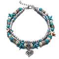 GER08-02 Beach Anklet Hollow Heart