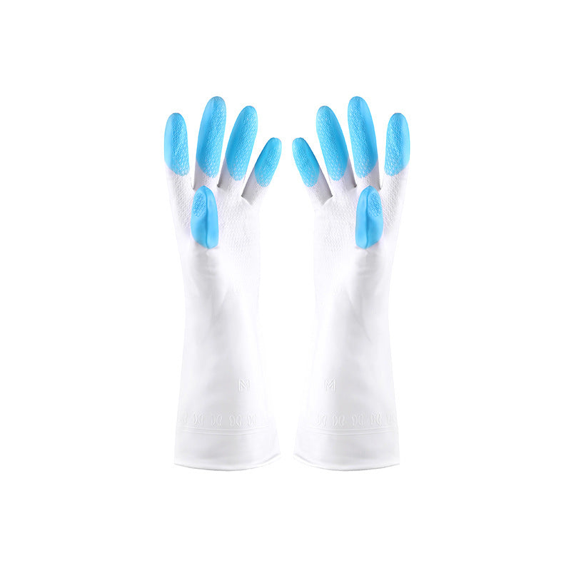 Set of latex gloves for household use